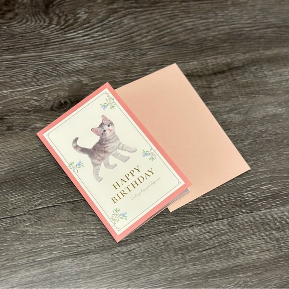 American Shorthair Kitten Birthday Card ❘ Celebrate Card ❘ Happy Birthday Card - Picture 6 of 7